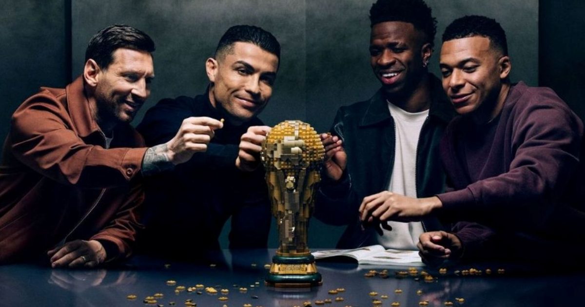 Lego reúne a Messi, Mbappé, Cristiano y Vinícius en una gran publicidad